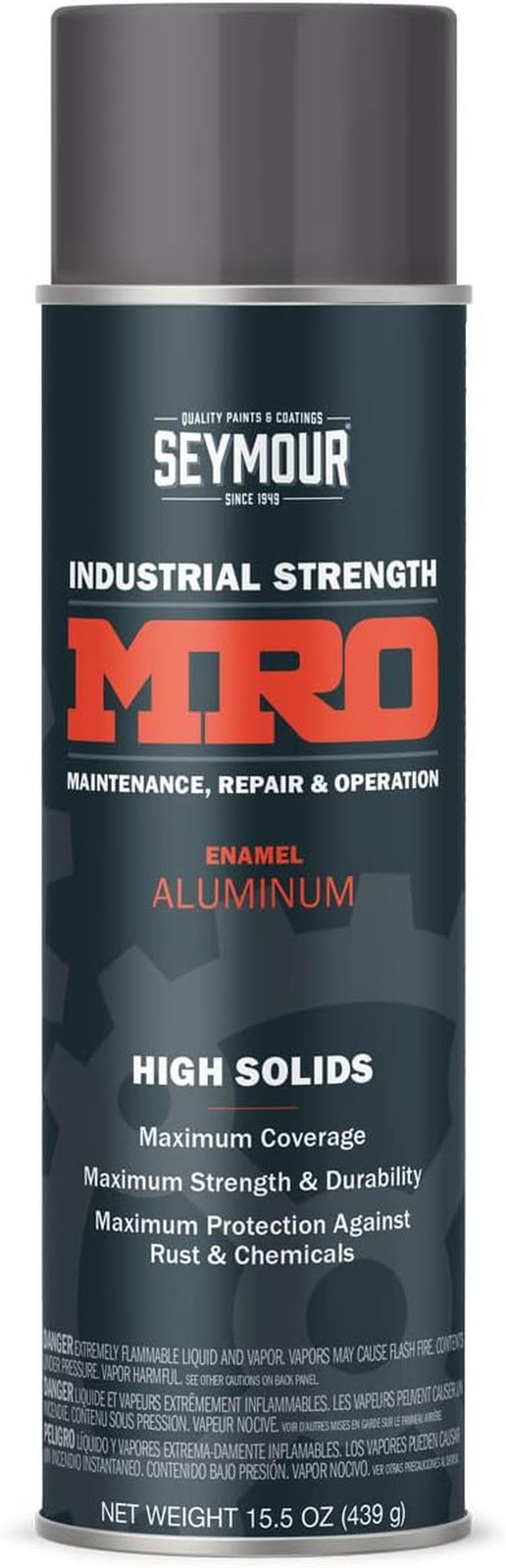 620-1411 Industrial MRO High Solids Spray Paint, Aluminum, 15.5 Ounce (Pack of 1