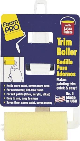NEW FOAMPRO #5 TRIM ROLLER 3″ FOAM PAINT ROLLER AND COVER 8818304