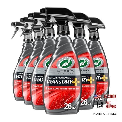 Hybrid Solutions Wax & Dry Plus, Spray On Car Wax for High Gloss Shine and