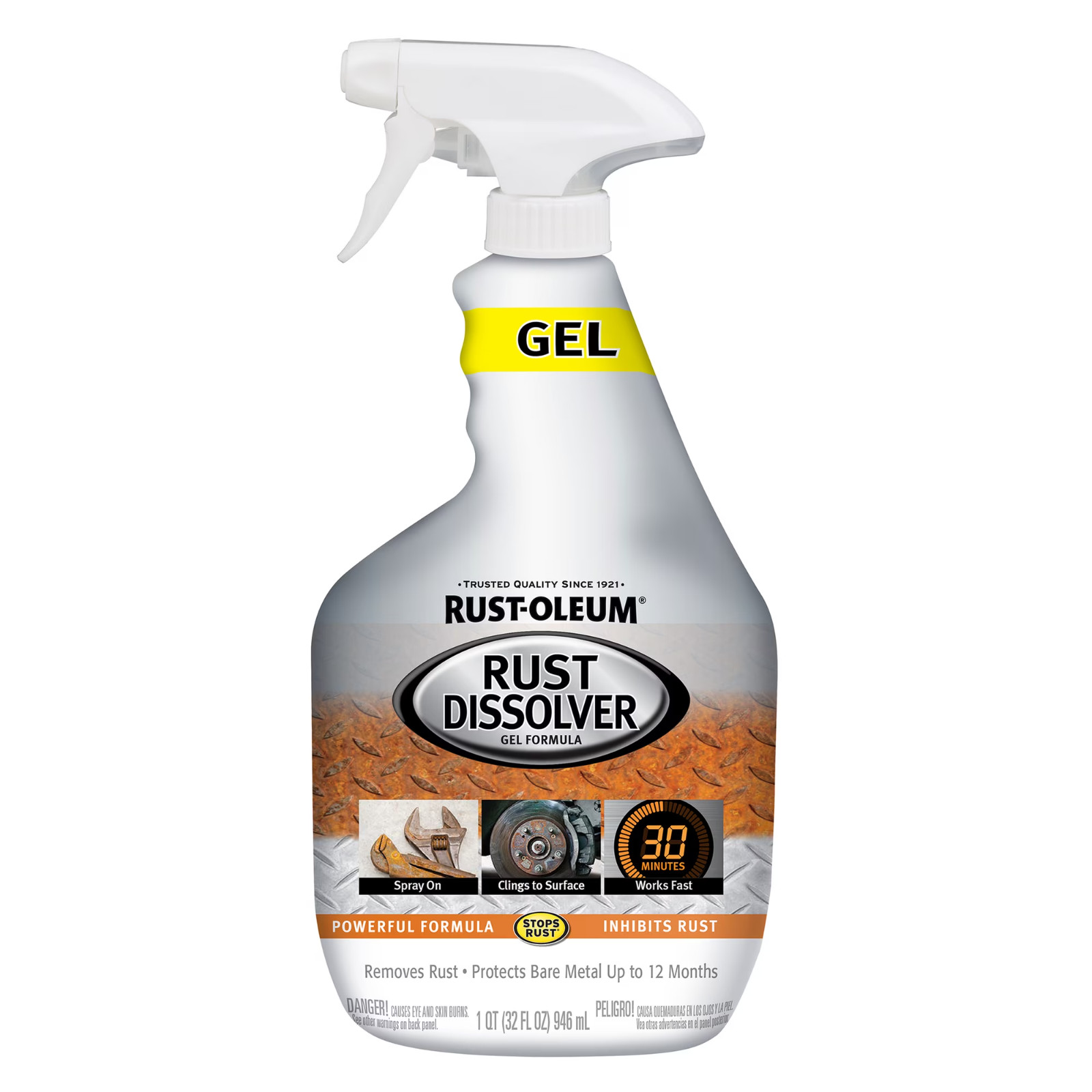 (3 pack) Rust-Oleum Rust Dissolver Gel Spray-300112, 32 oz