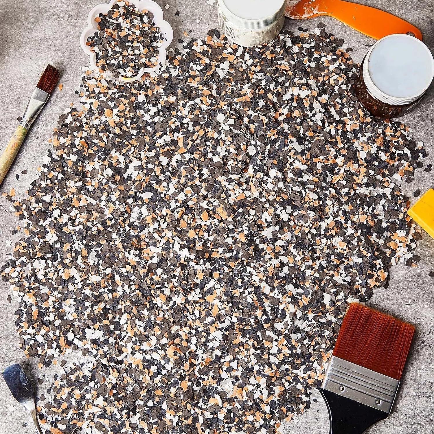 700g Decorative Epoxy Paint Chips – Vibrant Color Flakes for Floors & Walls