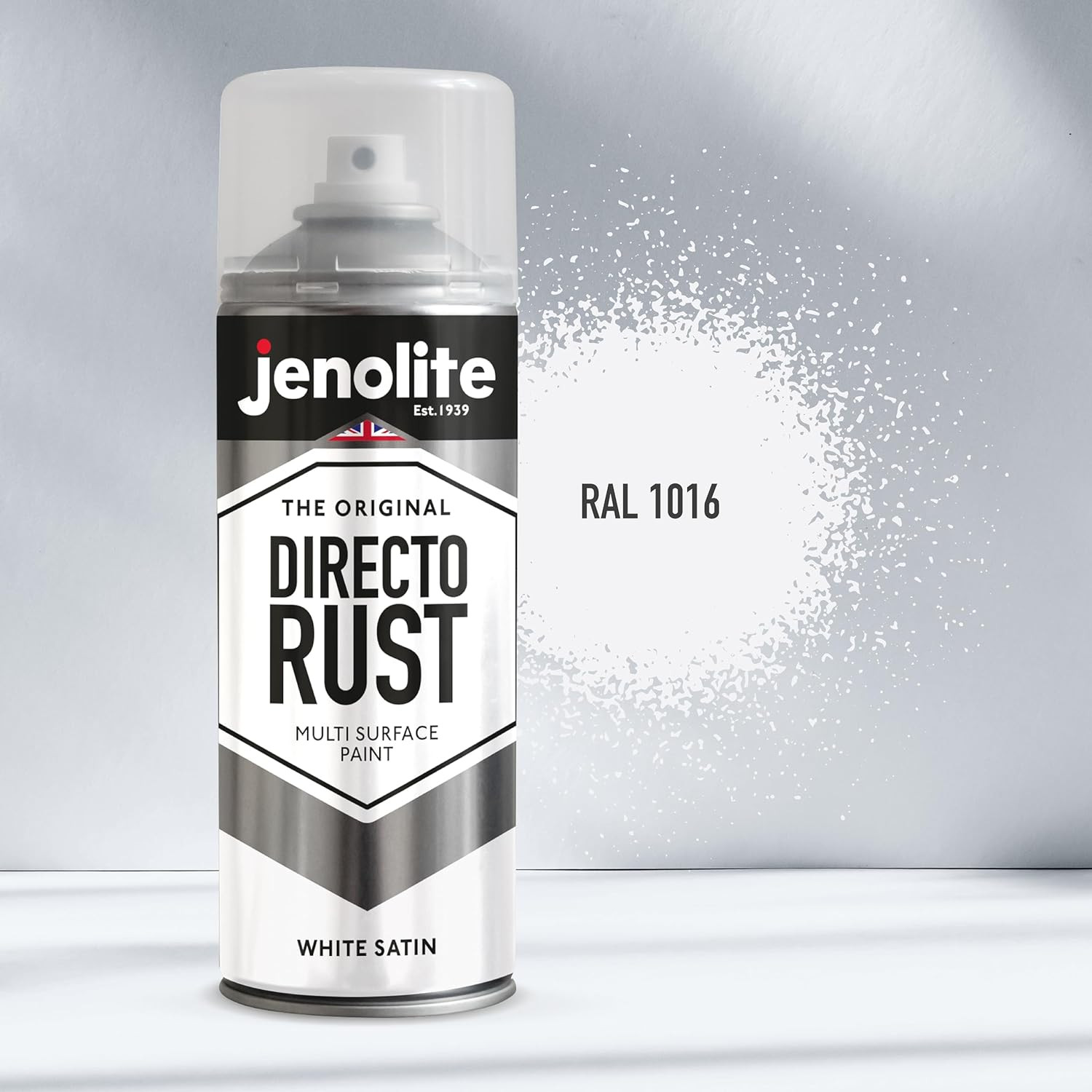 Directorust Satin Spray Paint | WHITE | 400Ml (13.52Fl Oz) | Semi-Gloss Spray Pa