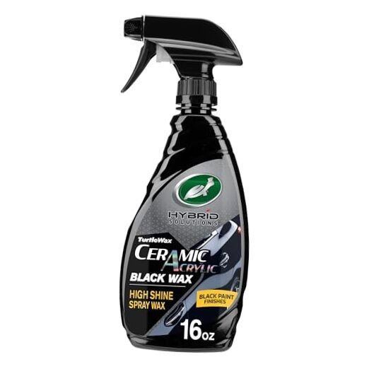 Turtle Wax Hybrid Solutions Ceramic Acrylic Black Car Wax Spray, Restores