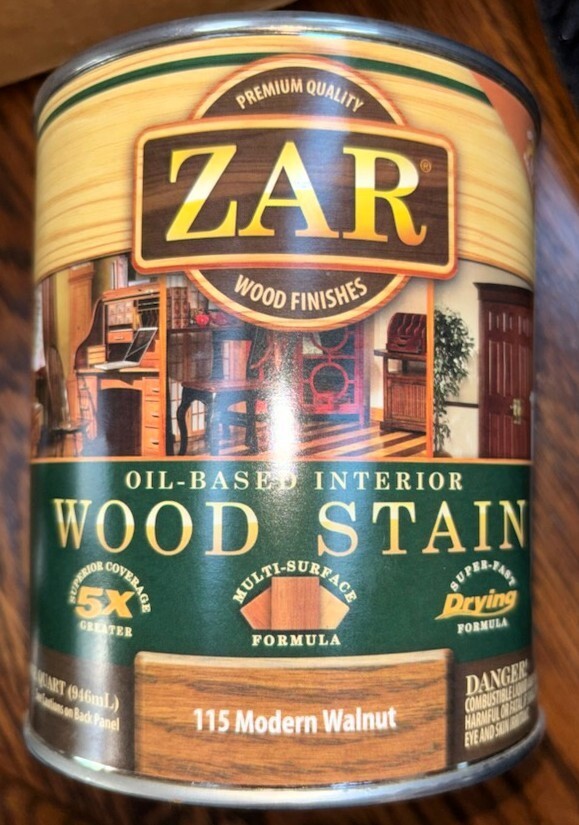 Zar Interior Stain 115 MODERN WALNUT Quart
