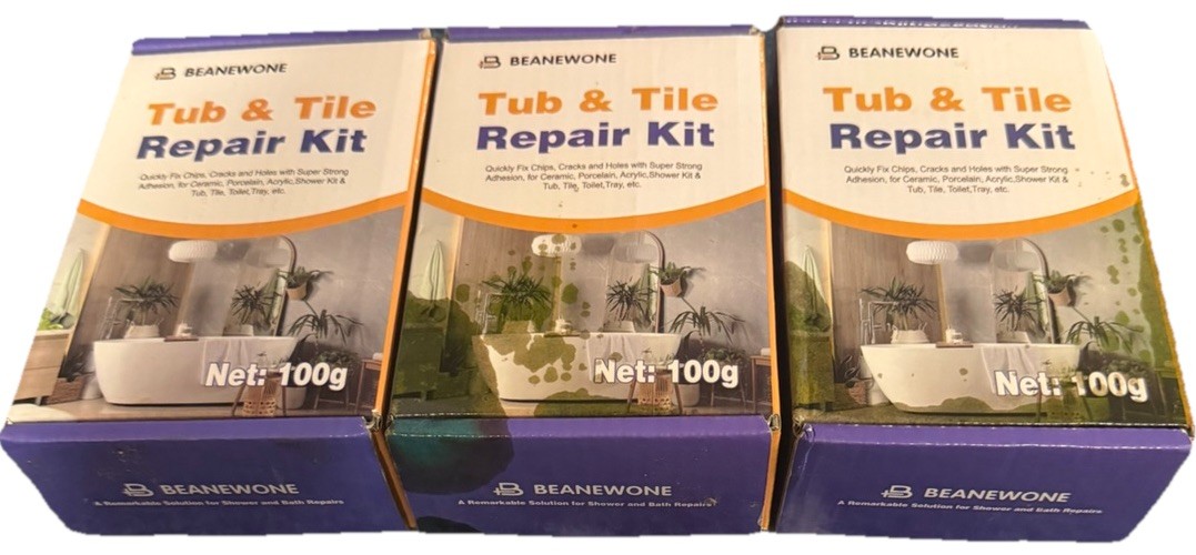 Beanewone Tub & Tile Repair Kit 100g Multicolor for Ceramic Porcelain Acrylic