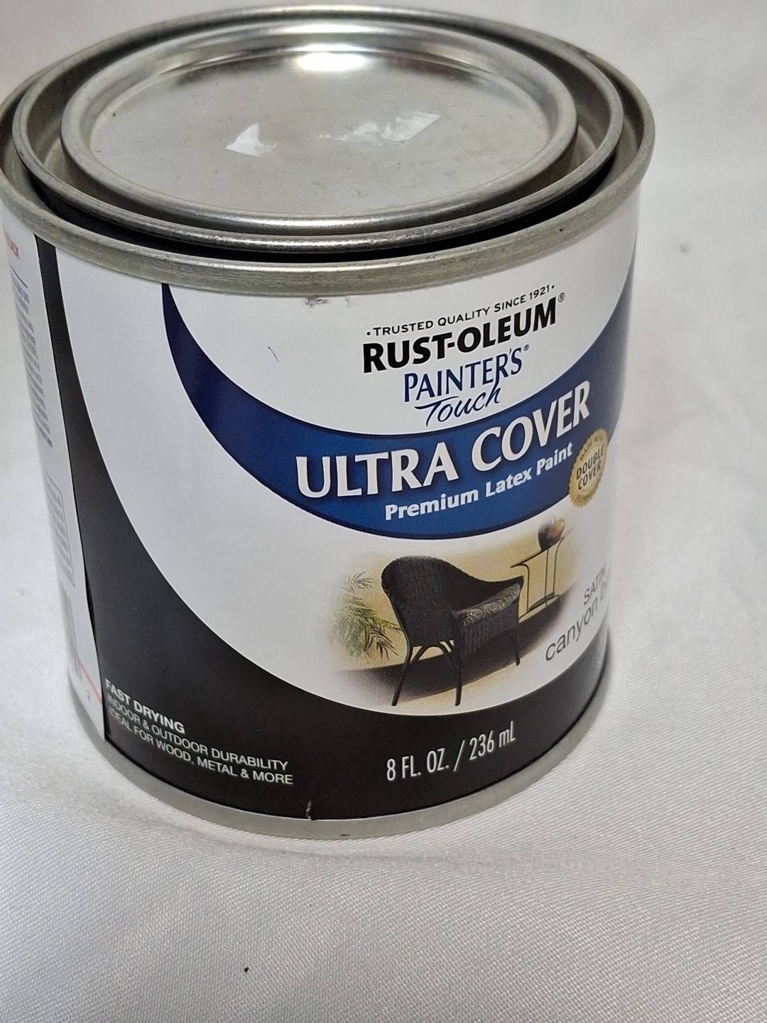 Painter’s Touch Paint For Metal Wood Masonry Ceramic 8 Oz Black Canyon Satin,