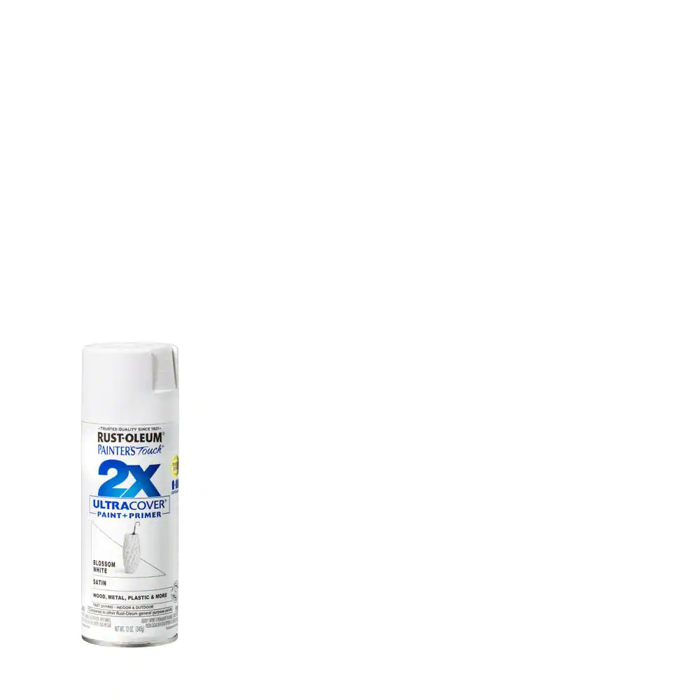 12 Oz. Satin Blossom White General Purpose Spray Paint