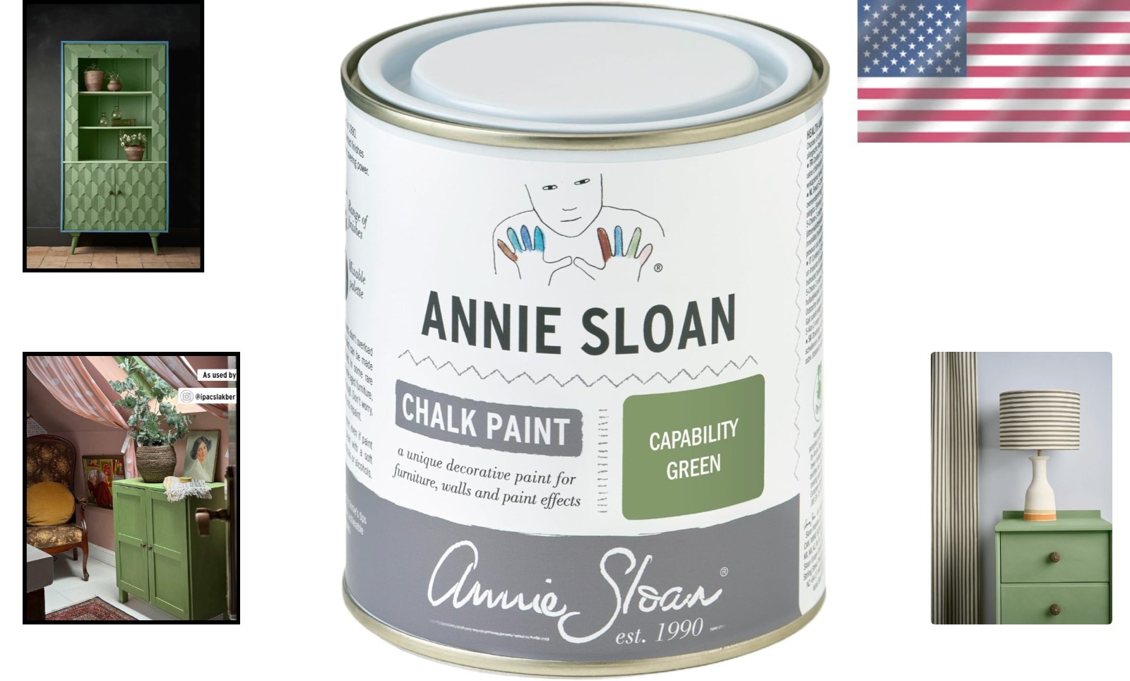 Capability Green Chalk Paint – Furniture & Home Decor