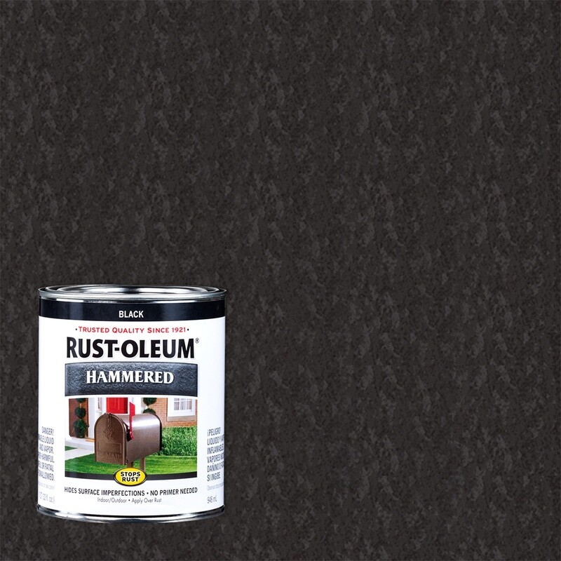 Oil Based Hammered Paint Quart 2 Pack Indoor Outdoor Rust Prevention Quick Dry