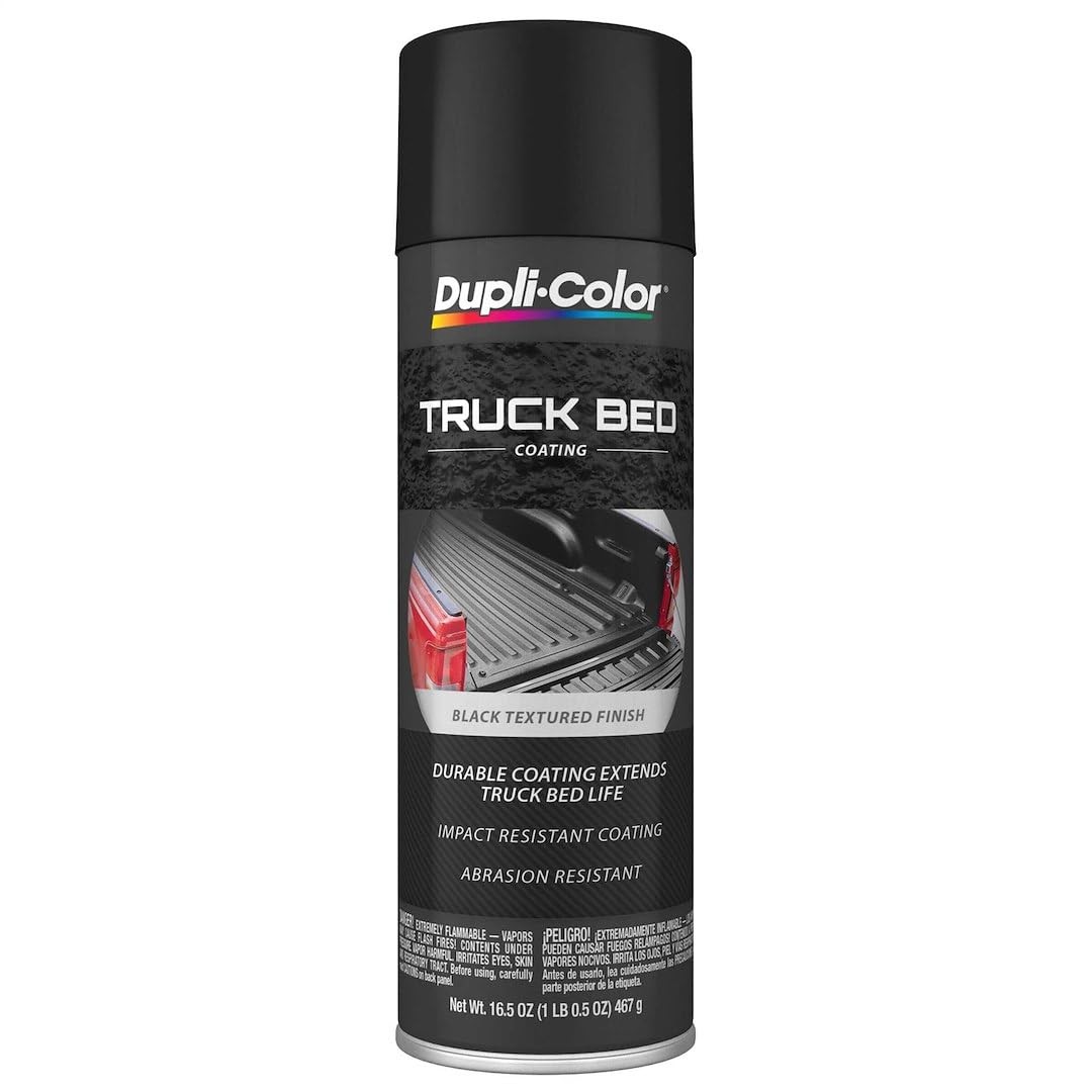 Dupli-Color TR250 Truck Bed Coating Spray Paint – Black – 16.5 oz. Aerosol Can