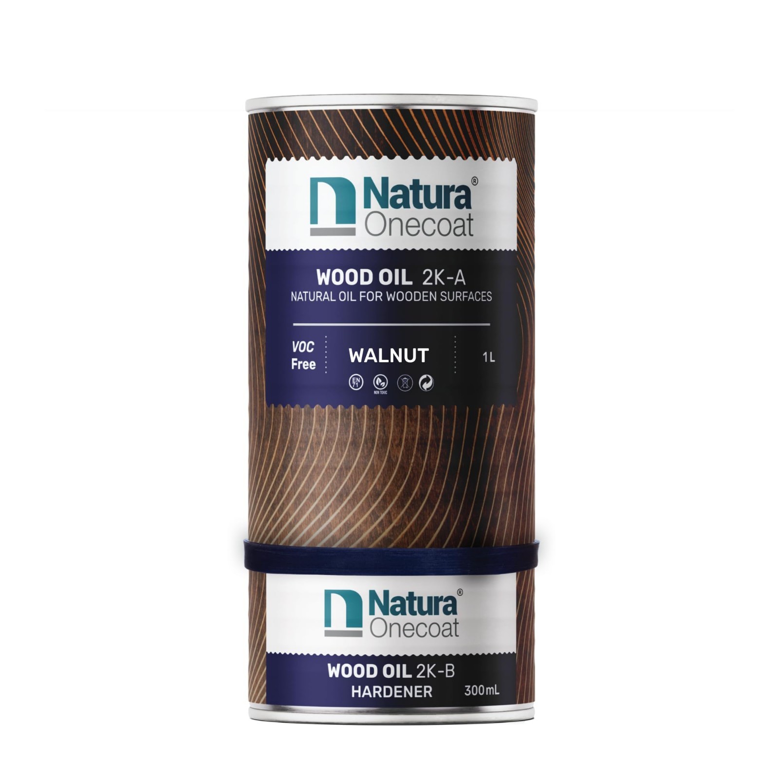 Walnut Wood Stain Oil – 1.3L Fast-Drying Finish for Furniture & Floors – Eco-Fri
