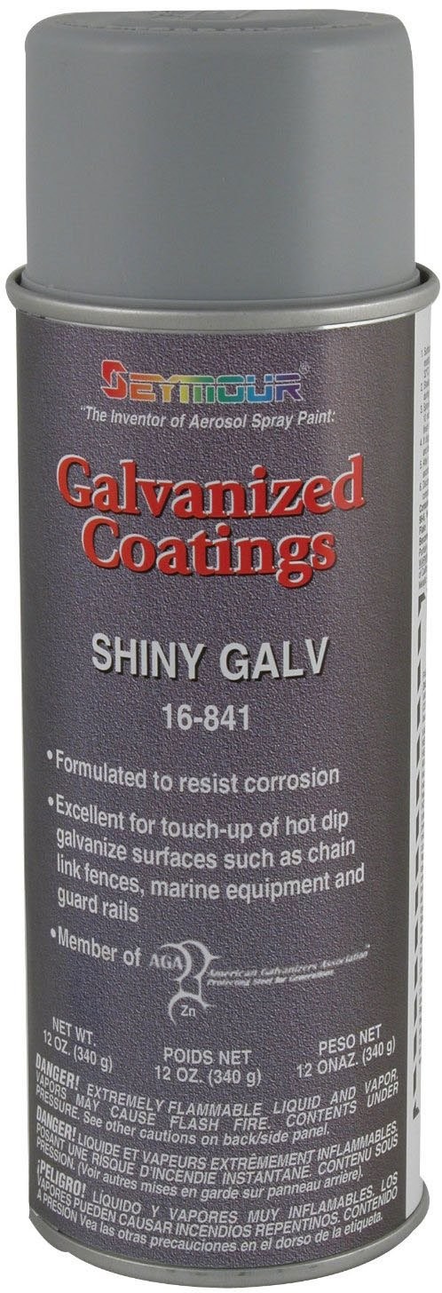 Seymour 16-841 Galvanized Coatings Spray Paint, Shiny
