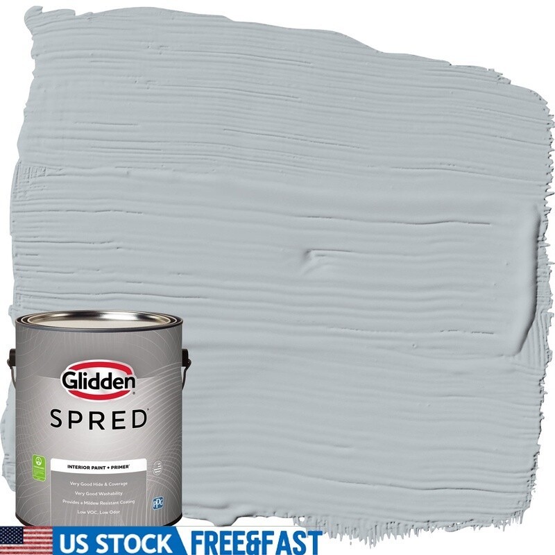 Low VOC Semi-Gloss Interior Wall Paint & Primer Washable Mildew Resistant 1 Gal