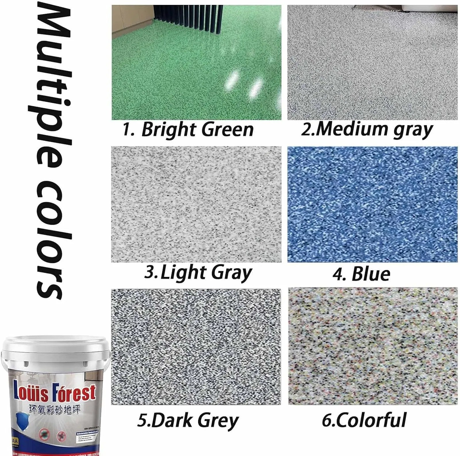 High-Gloss Marble Effect Epoxy Floor Coating, Epoxy Floor Paint (55ML)