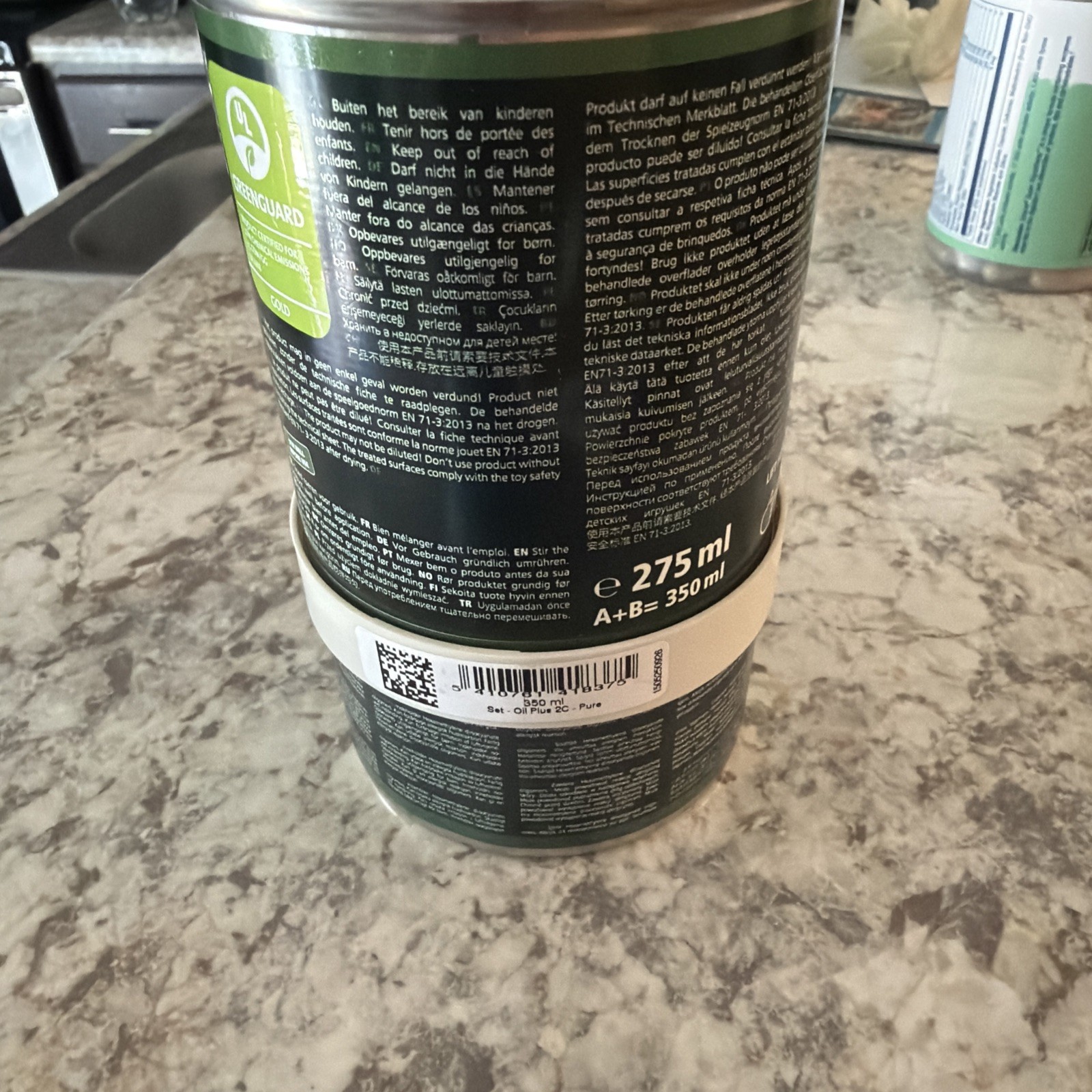 Rubio Monocoat Oil Plus 2C Comp A Charcoal 275 ML With Accelerator 75 ML