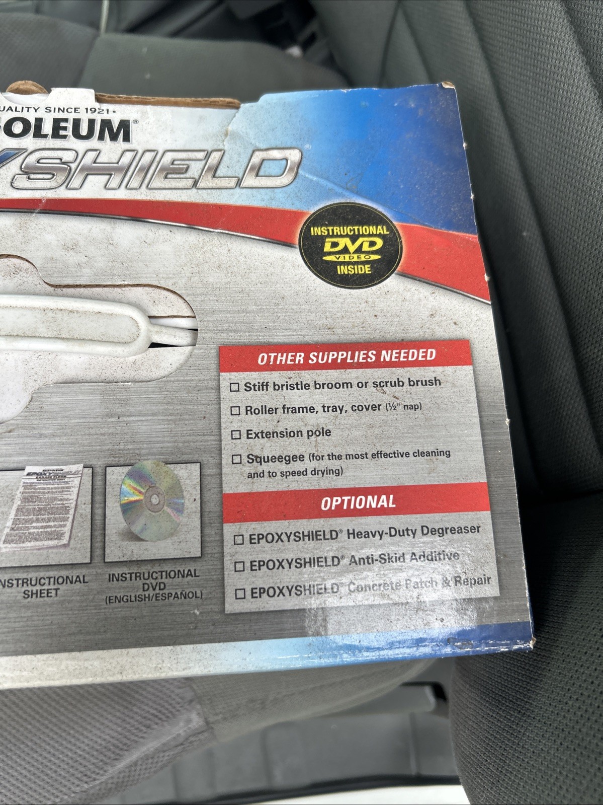 Rust-Oleum Epoxy Shield Garage Floor Coating – Gloss Gray, 1 Car (251965)