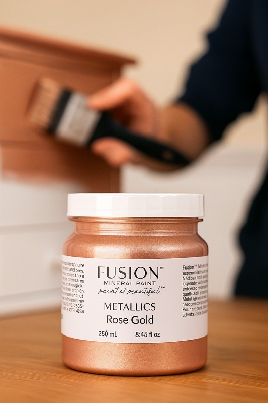 Fusion Mineral Paint Pint 500ml Metallics ROSE GOLD