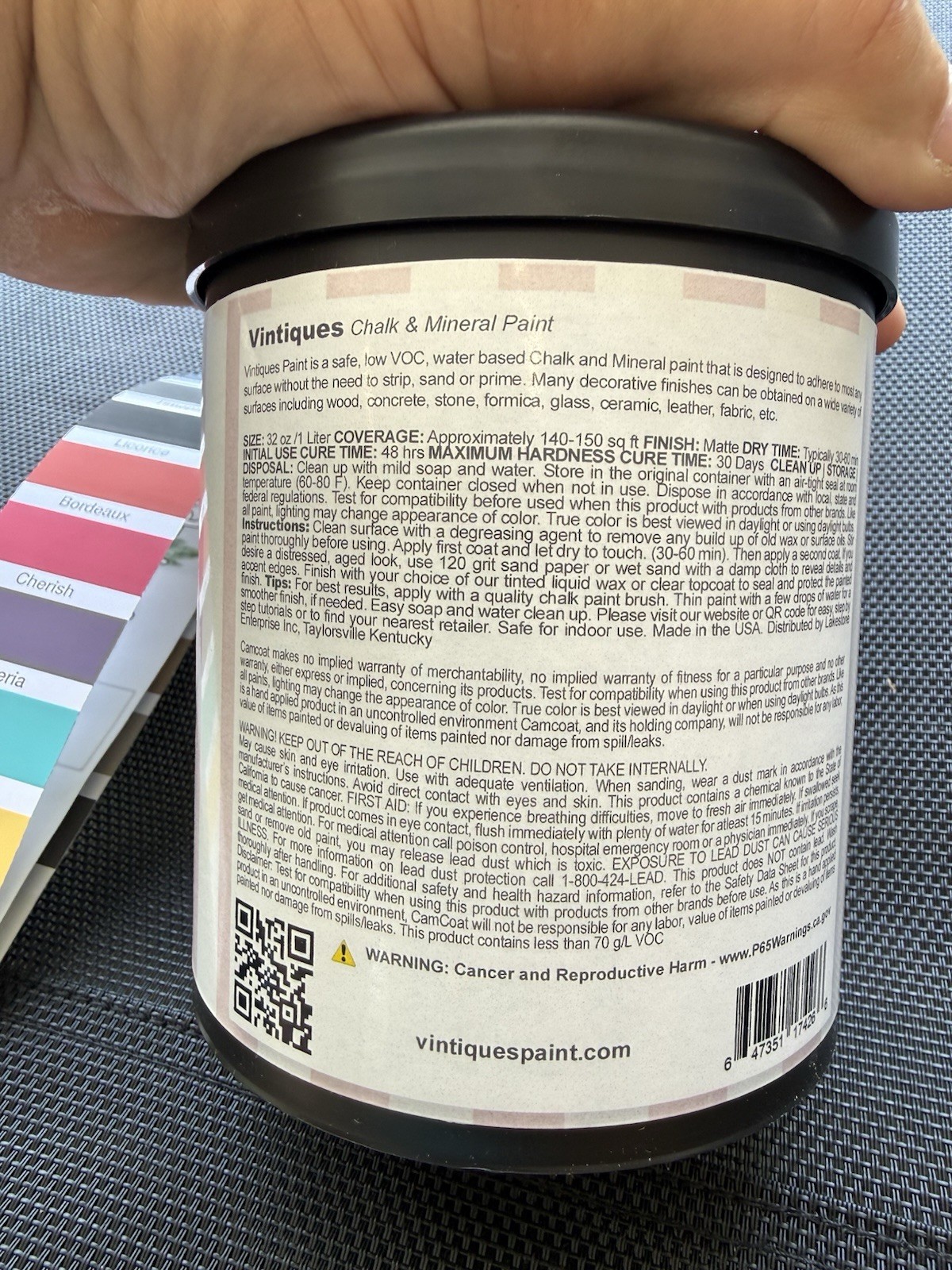 🔥NEW – Vintiques Chalk and Mineral Paint 32oz – Wisteria