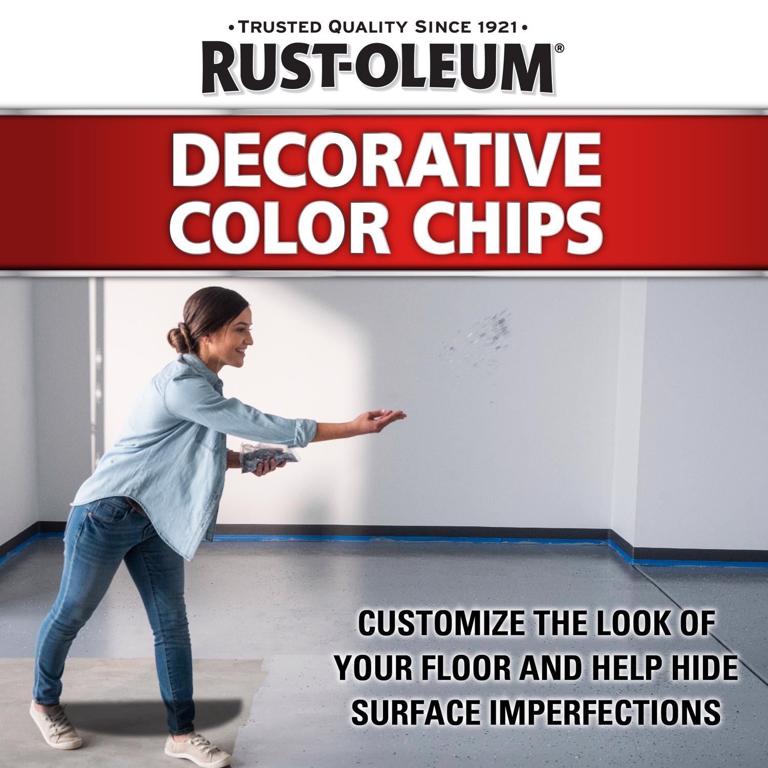 Rust-Oleum EpoxyShield Indoor and Outdoor Mocha Blend Decorative Color Chips 1lb