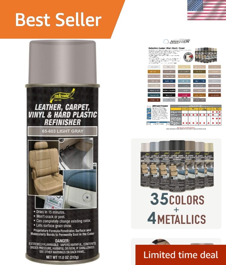 S.M. Arnold Light Gray Aerosol Spray Paint – 11 Oz. for Automotive Refinishing