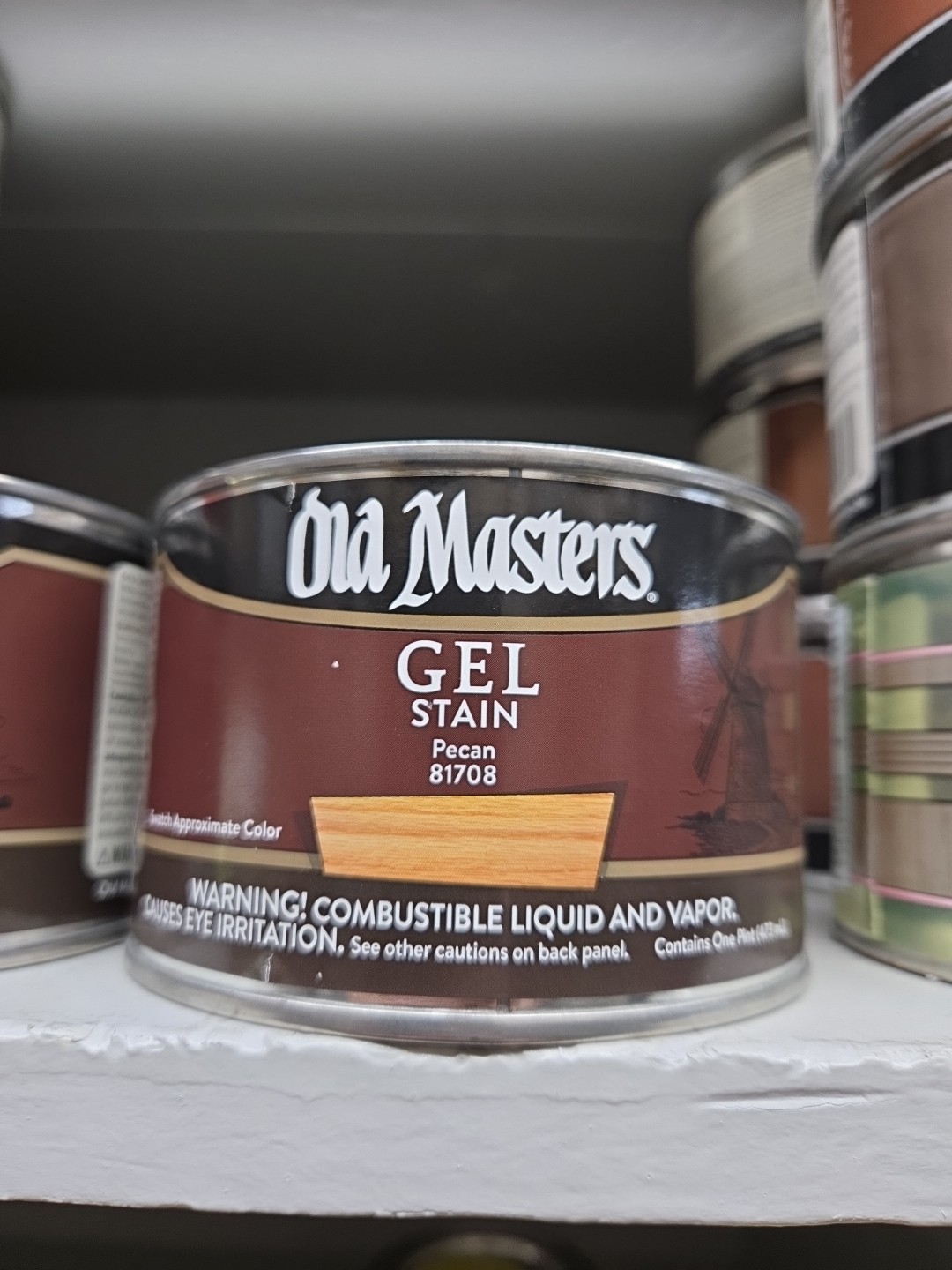 Old Masters Gel Stain Pint, 81708 Pecan