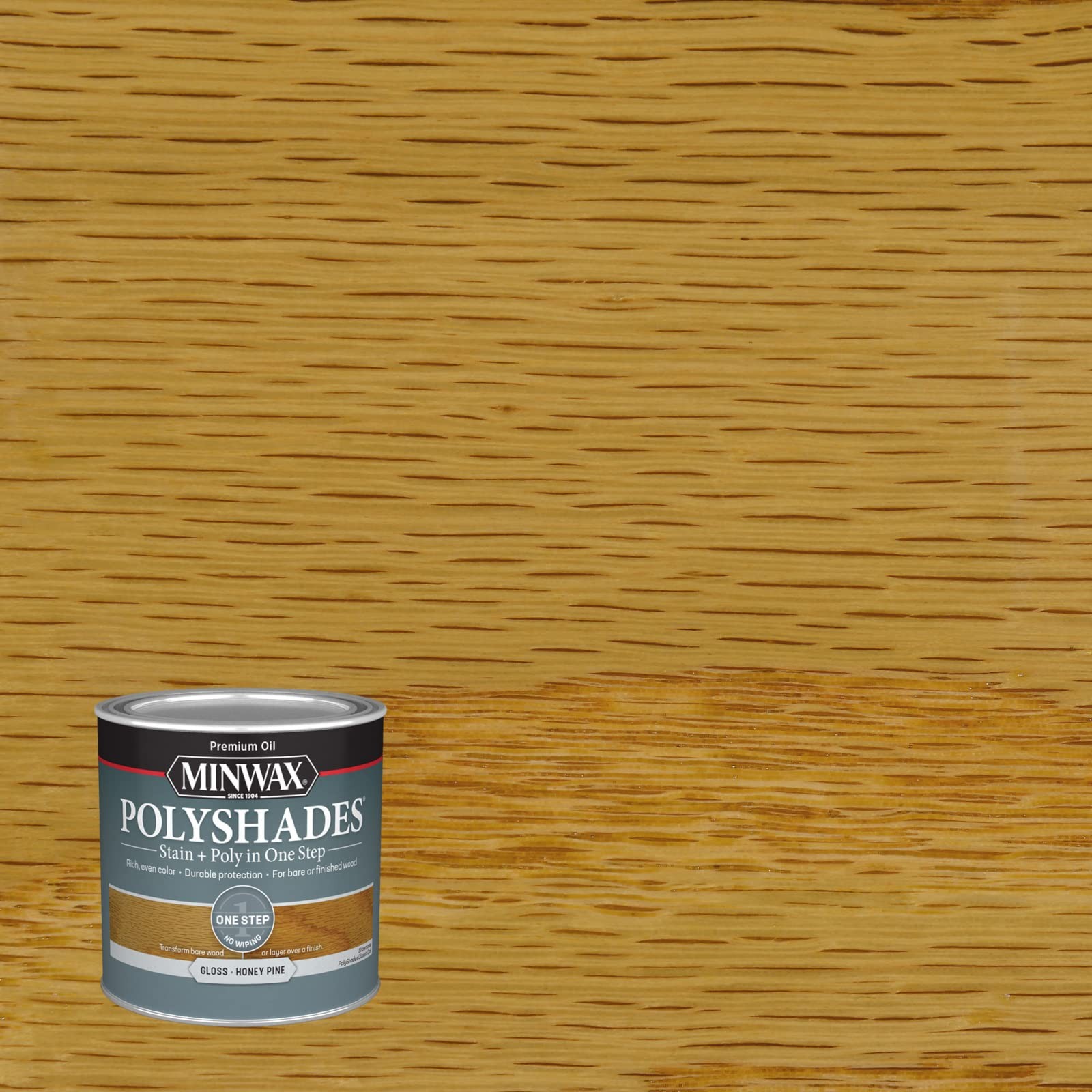 Minwax PolyShades Honey Pine Wood Stain and Polyurethane 1 Quart