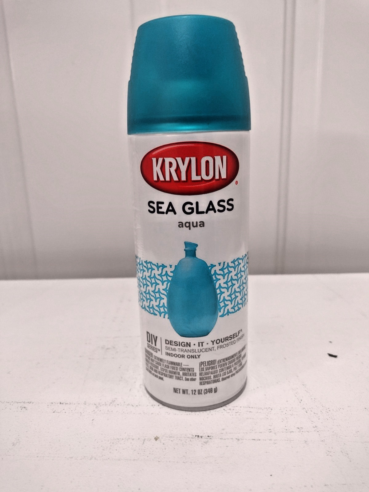 Krylon Sea Glass Spray Paint, Aqua, 12 Ounce
