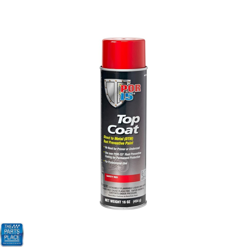 POR-15 Top Coat Safety Red Aerosol / Spray Can Paint Direct to Metal New