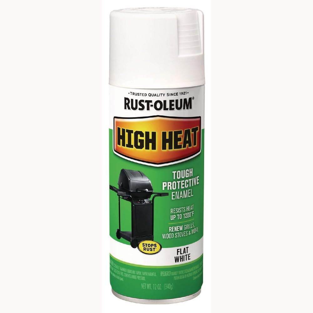 7716830-6PK High Heat Enamel Spray Paint, 12 Oz, Silver, 6 Pack