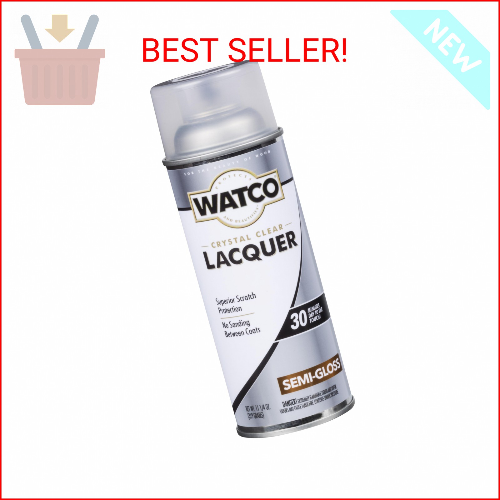 Watco 11.25 Oz. Clear Semi-Gloss Spray Lacquer – 1 Each