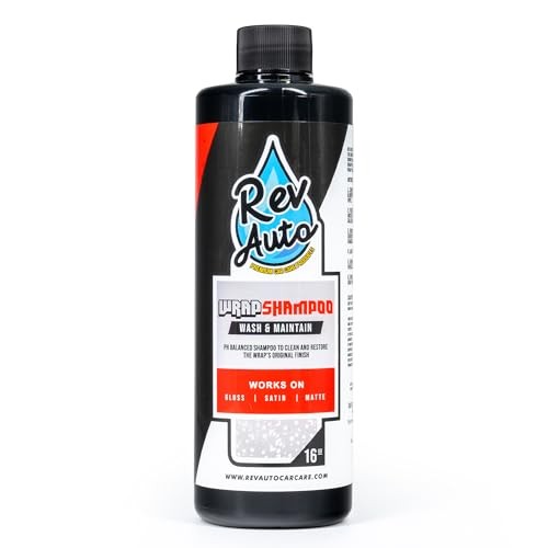 Wrap Shampoo – Vinyl Wrap Car Wash Soap for Foam Cannons 16 Fl Oz (Pack of 1)