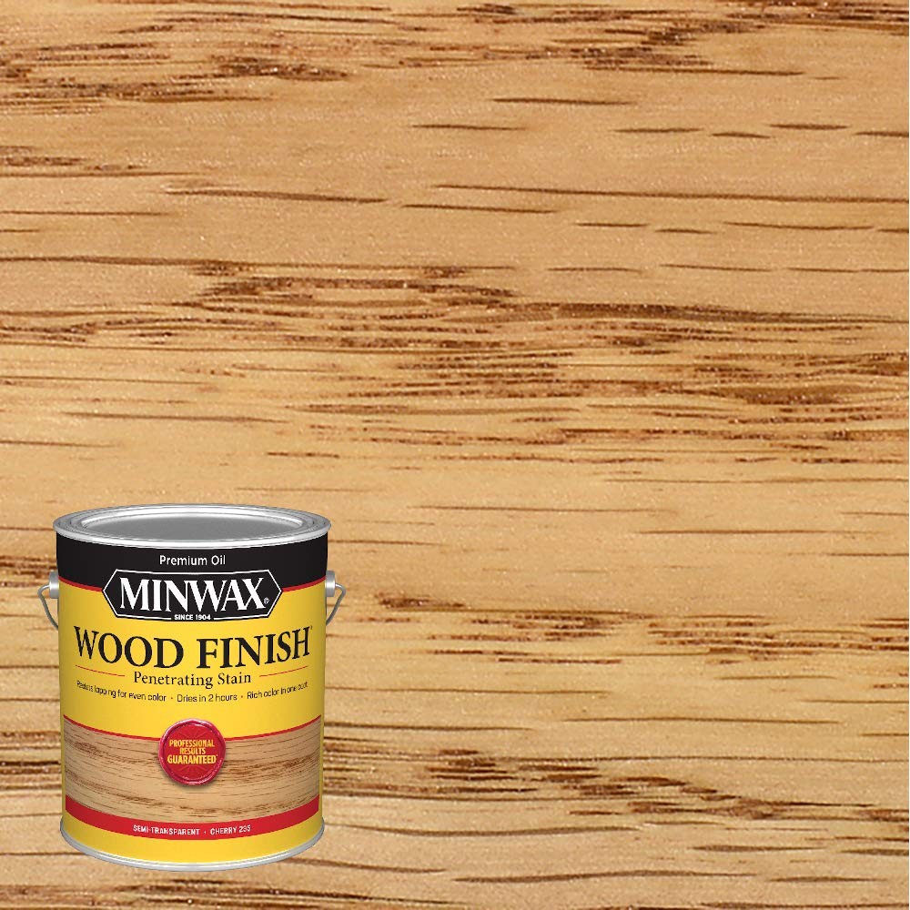Minwax Wood Finish Cherry Stain Gallon Deep Penetrating Quick Drying Oil Based