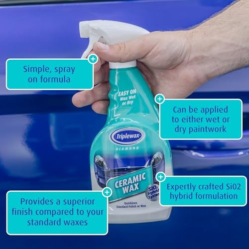 Ceramic Wax 17 fl oz Advanced Hydrophobic Car Wax for Long-Lasting Shine and