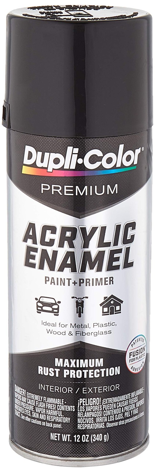 EPAE100 Premium Acrylic Enamel Spray Paint – Gloss Black – 12 oz. Aerosol Can