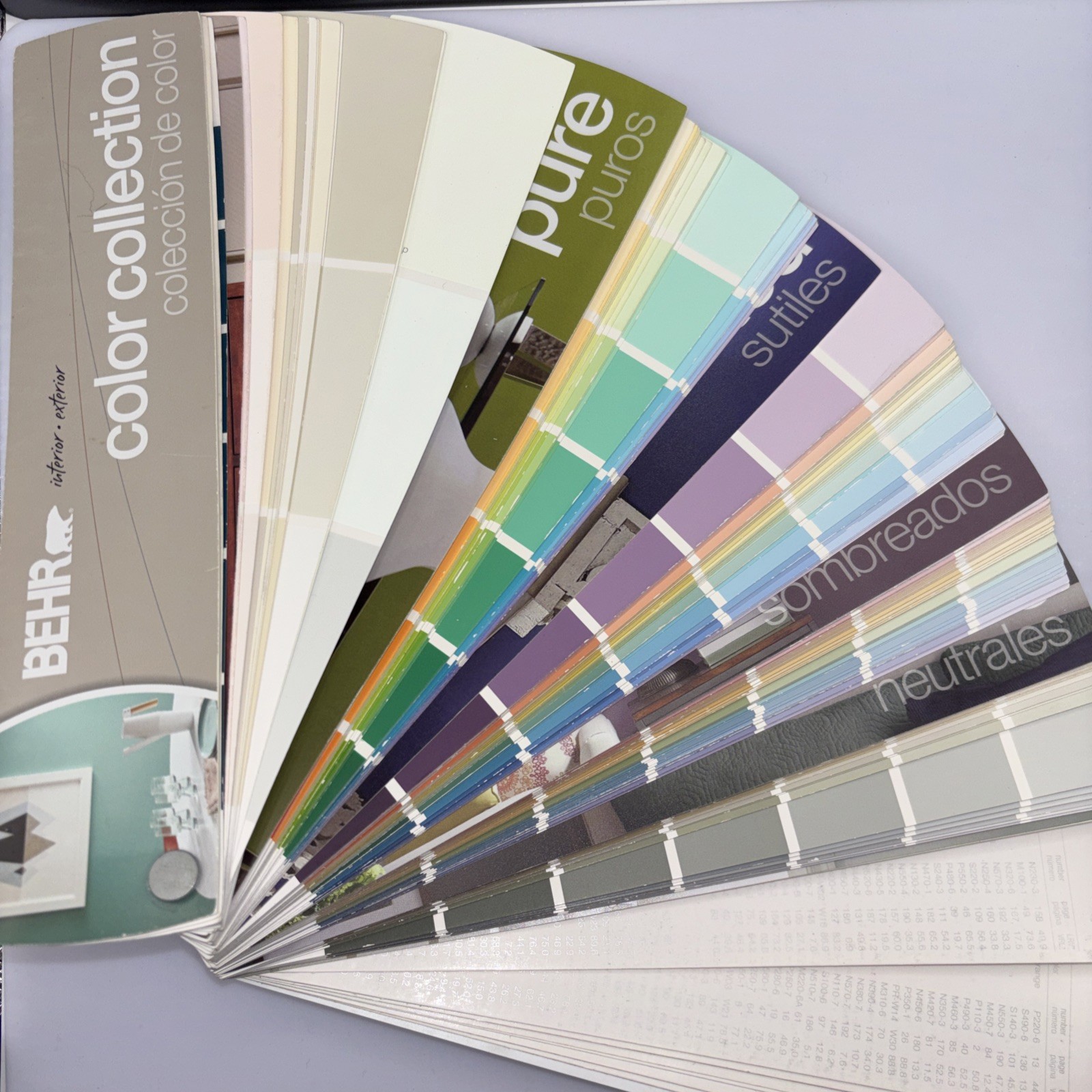 BEHR 1440 Palette Interior Exterior Paint Color Collection Fan Deck SWATCHES