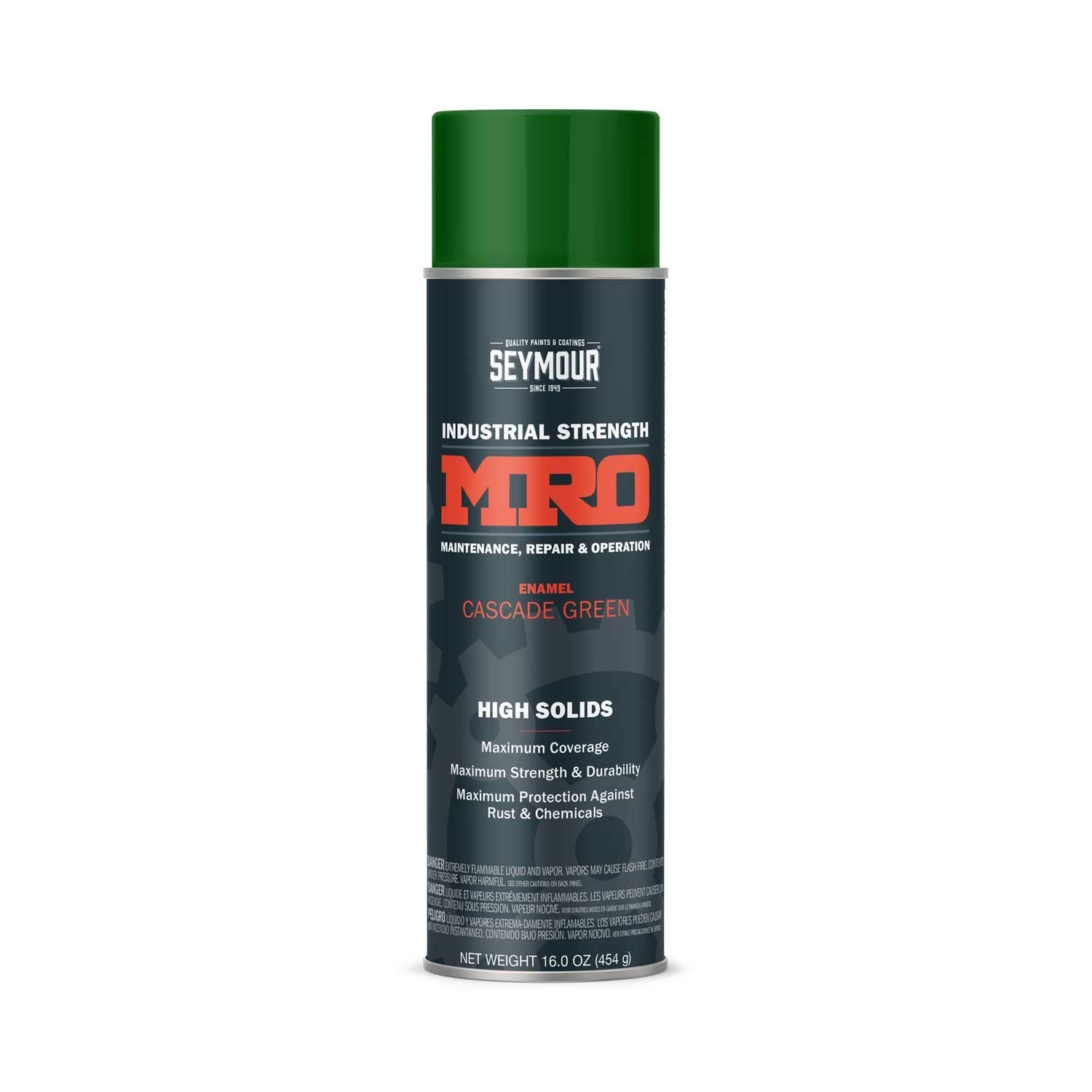 Seymour 16 Ounce Industrial Spray Paint Cascade Green Rust Weather Oil Resist…