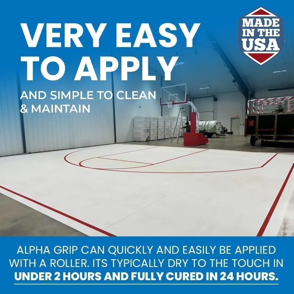 Durable Alpha Grip Non-Skid Concrete Paint – Safe & Textured White Coating Quart