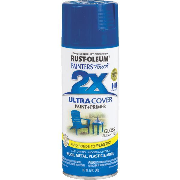 (6)-Brilliant Blue RustOleum Painter´s Touch 2X Ultra Cover Spray Paint 249120