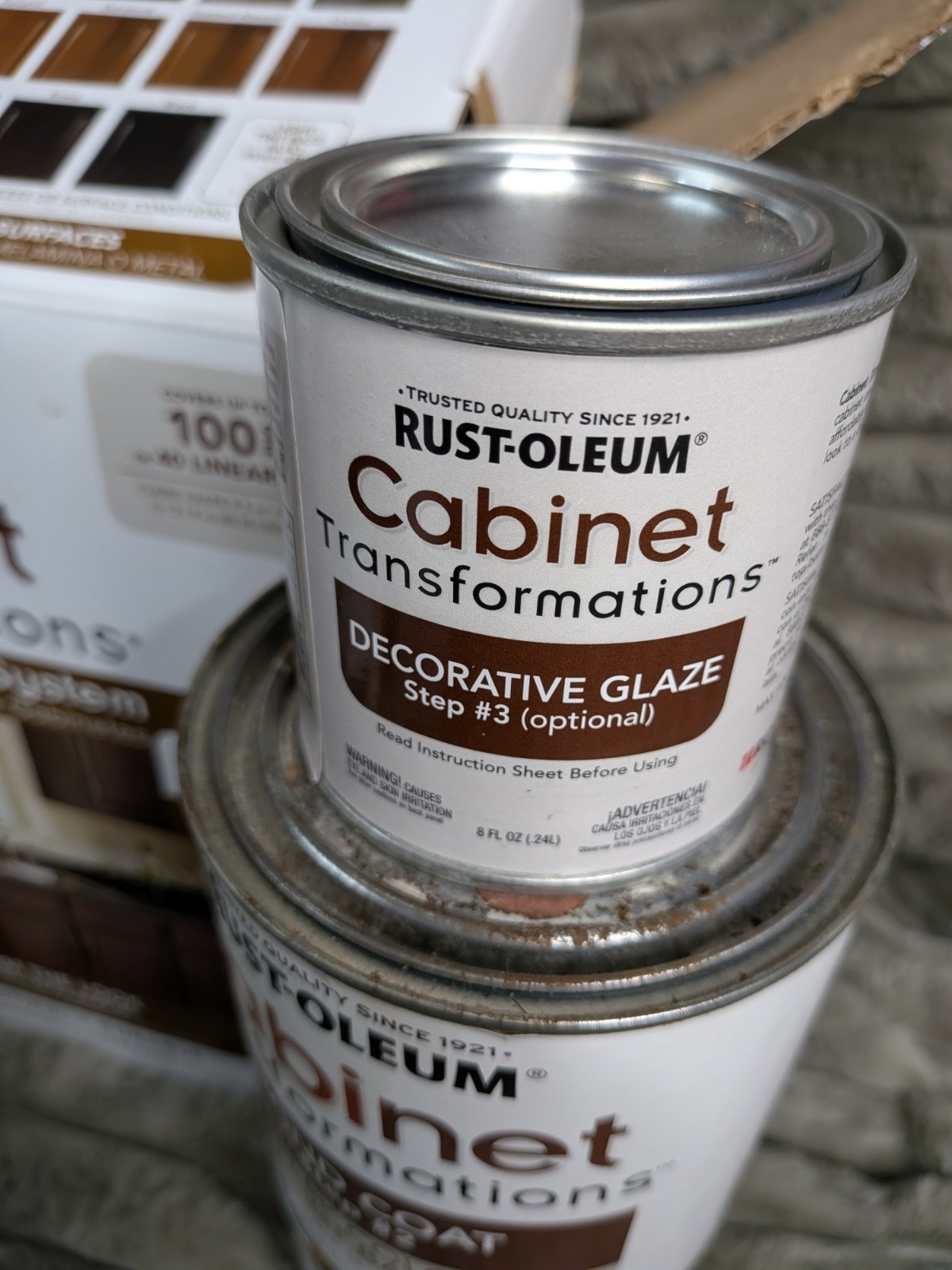 Cabinet Stain Kit DARK Rustic Rust-Oleum Transformations Coating Kit 258240