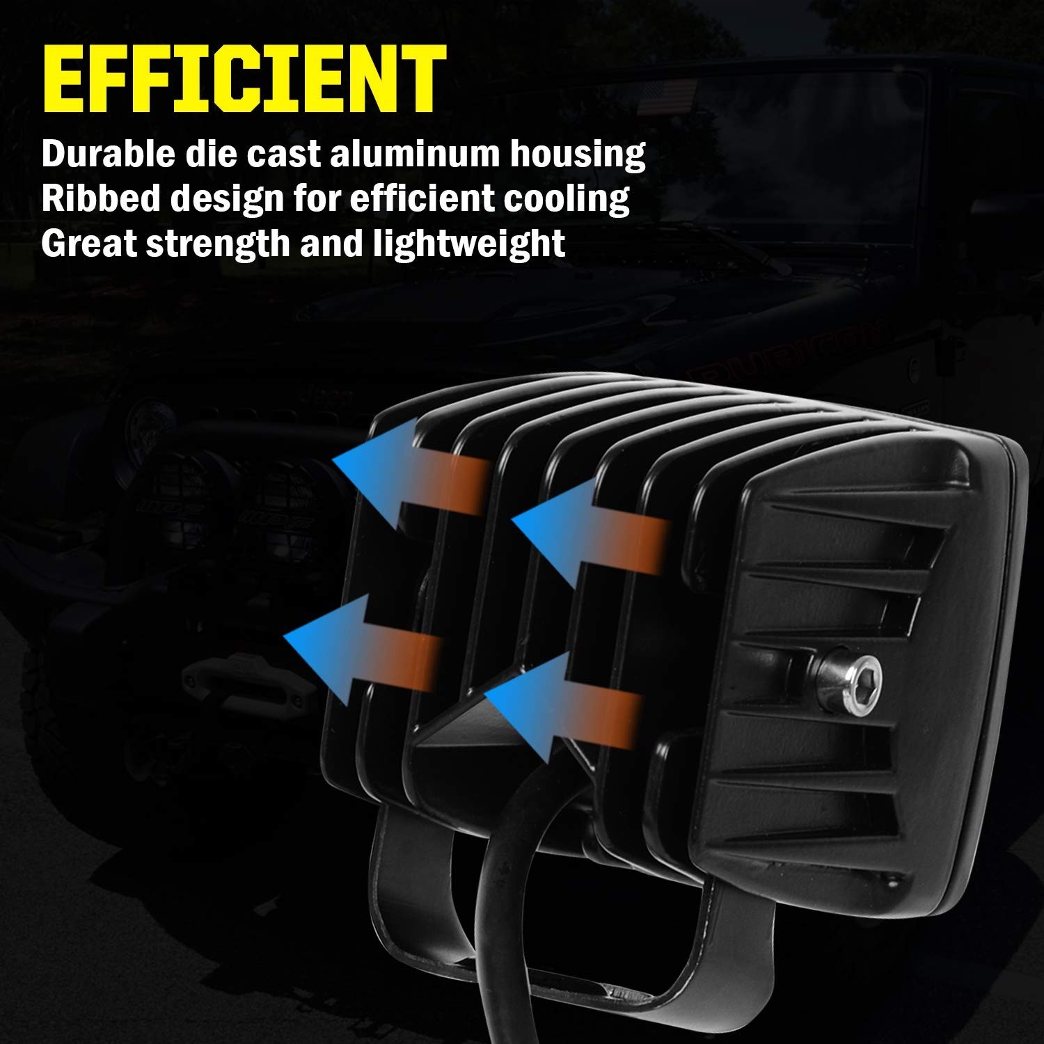 3 Inch LED Cube Light Bar 36W Spot Flood Combo Off Road Lights for Truck Pick…