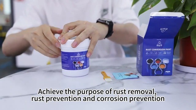 500g Weatherproof Rust Converter Paint – 4-in-1 Metal Rust Remover & Primer, Wat