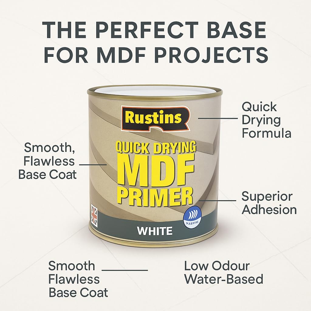 Rustins – Quick Drying Mdf Premiumr Grey 500Ml