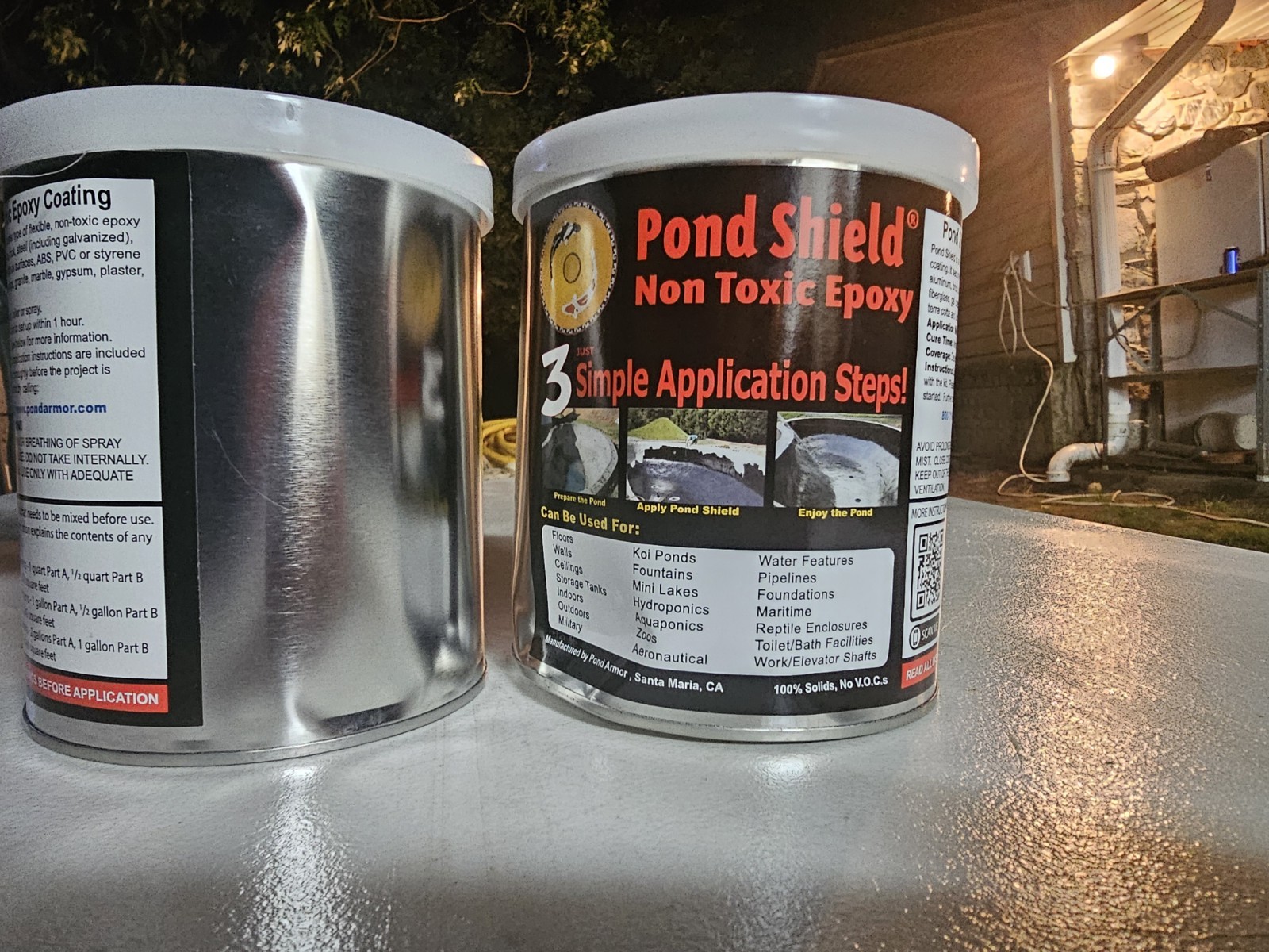 Pond Armor Pond Shield Epoxy Paint Sky Blue 1.5 Qt Non-Toxic Waterproof Coating