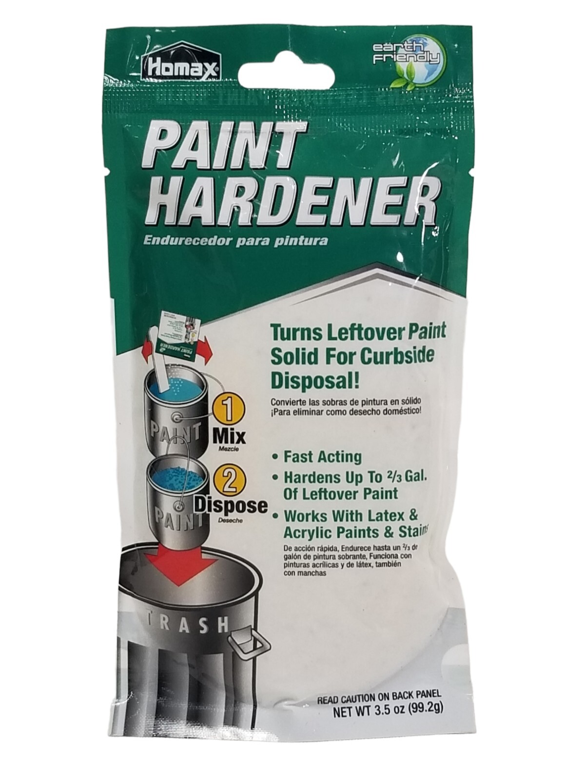 (2-LOT) Homex Paint Hardener 3.5 oz Latex & Acrylic Paint Solidifier FREE SHIP