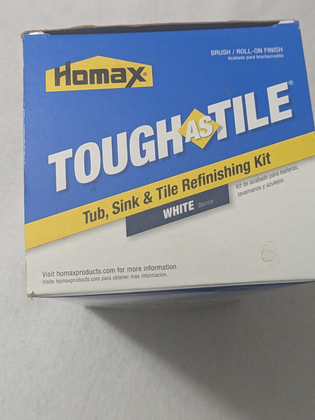 HOMAX 3157 TOUGH AS TILE TUB & TILE EPOXY PAINT SPRAY ON FINISH KIT WHITE