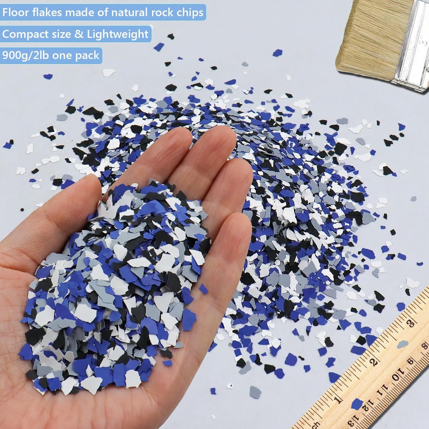 Epoxy Floor Flakes 2lb Color Chips Decorative Flake Overlay Garage Paint Chips