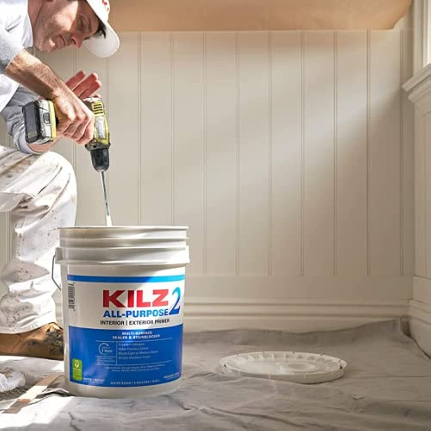 KILZ 2 All-Purpose Primer, Interior/Exterior, 5 Gallon