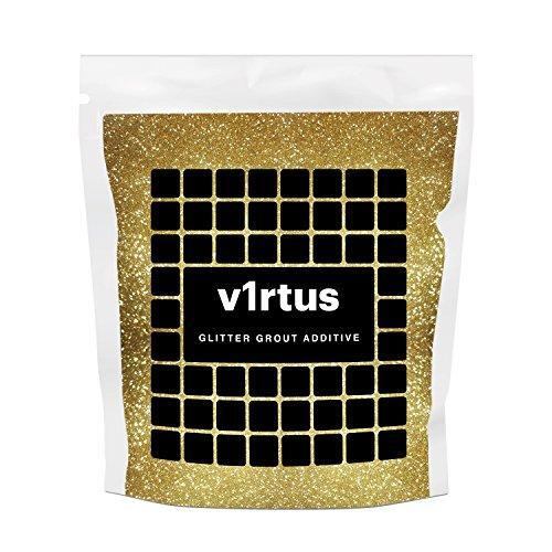 v1rtus Gold Glitter Grout Tile Additive 100g / 3.5oz for Wet Room Bathroom