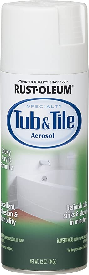 Rust-Oleum Tub And Tile Spray Paint. 12 oz. White (Pack of 1)