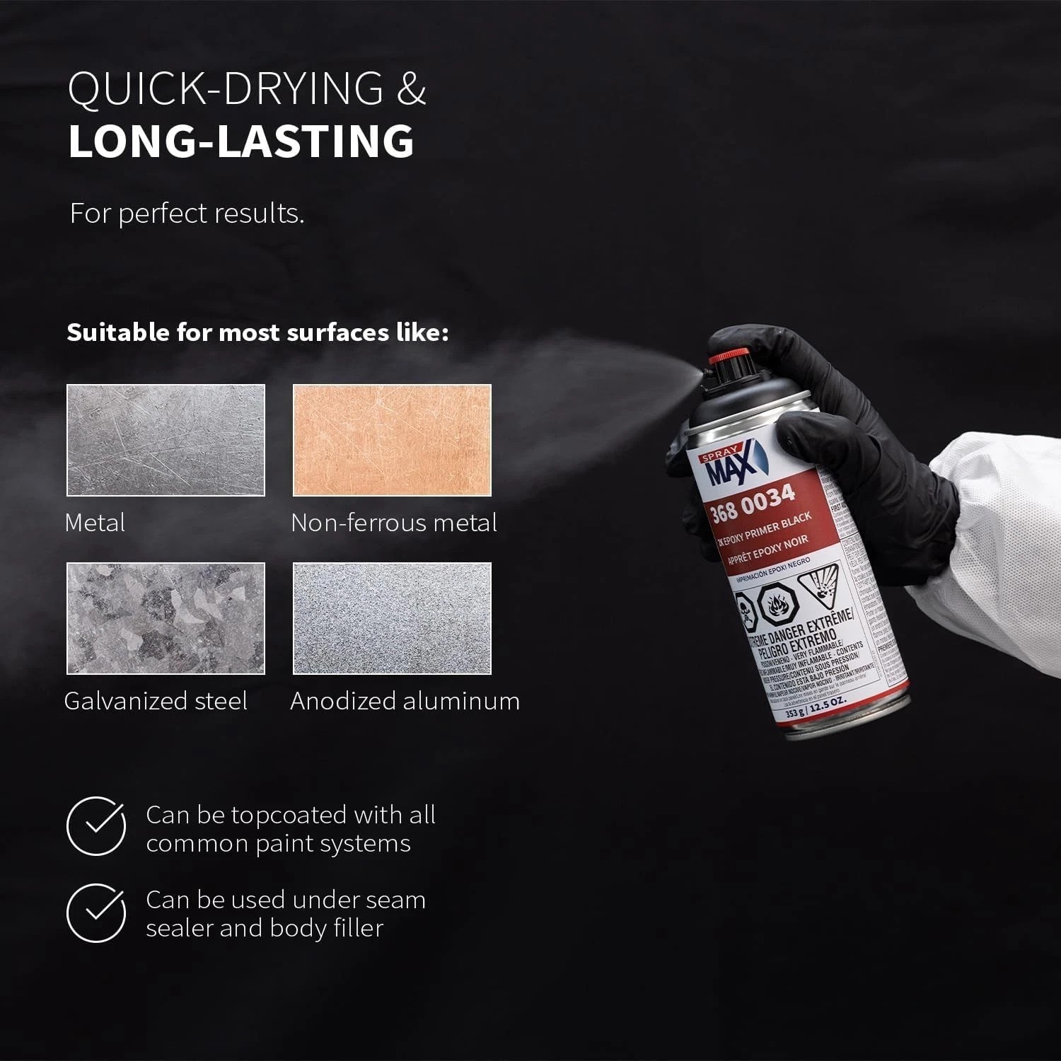 Professional Black 2K Epoxy Primer for Metal & Steel – Fast Dry & High Adhesion